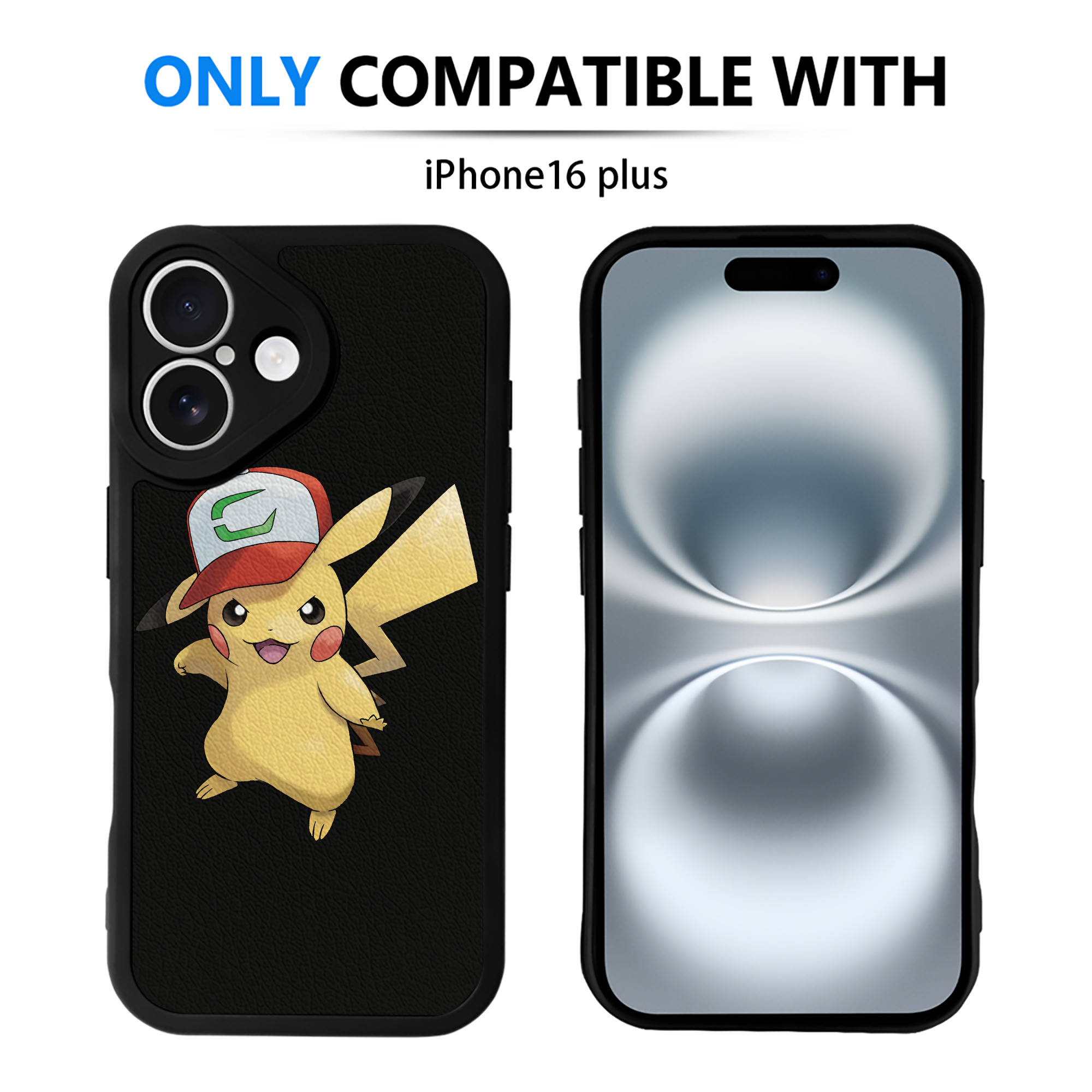 （画像用） ポケットモンスター Pokémon 【iPhone 16シリーズ対応】シリコンスマホケース（レザー調） 材質：シリコン